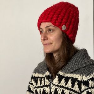 Chunky Knit hat - Mischa Lampert - Red